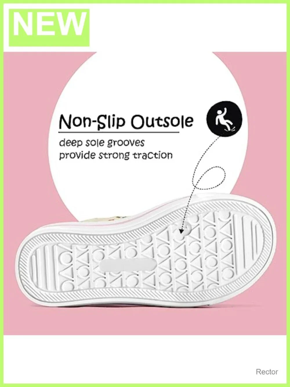 Toddler Girls Canvas Sneakers Dual Hook and Loop Casual